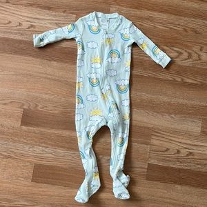 Uniqlo baby Long-Sleeve One Piece Outfit Pajamas 6-12m